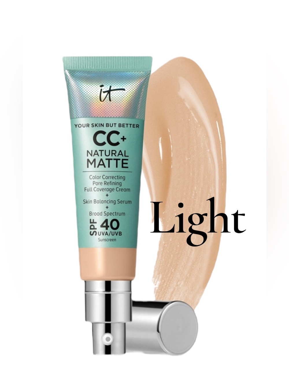 IT Cosmetics CC Oil Free Matte Light 1.08oz New in box